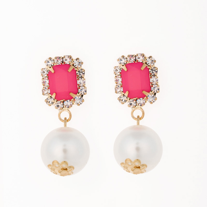 

Popular Crystal Ornaments Jewelry Earrings Ear Nail - Geometry Form