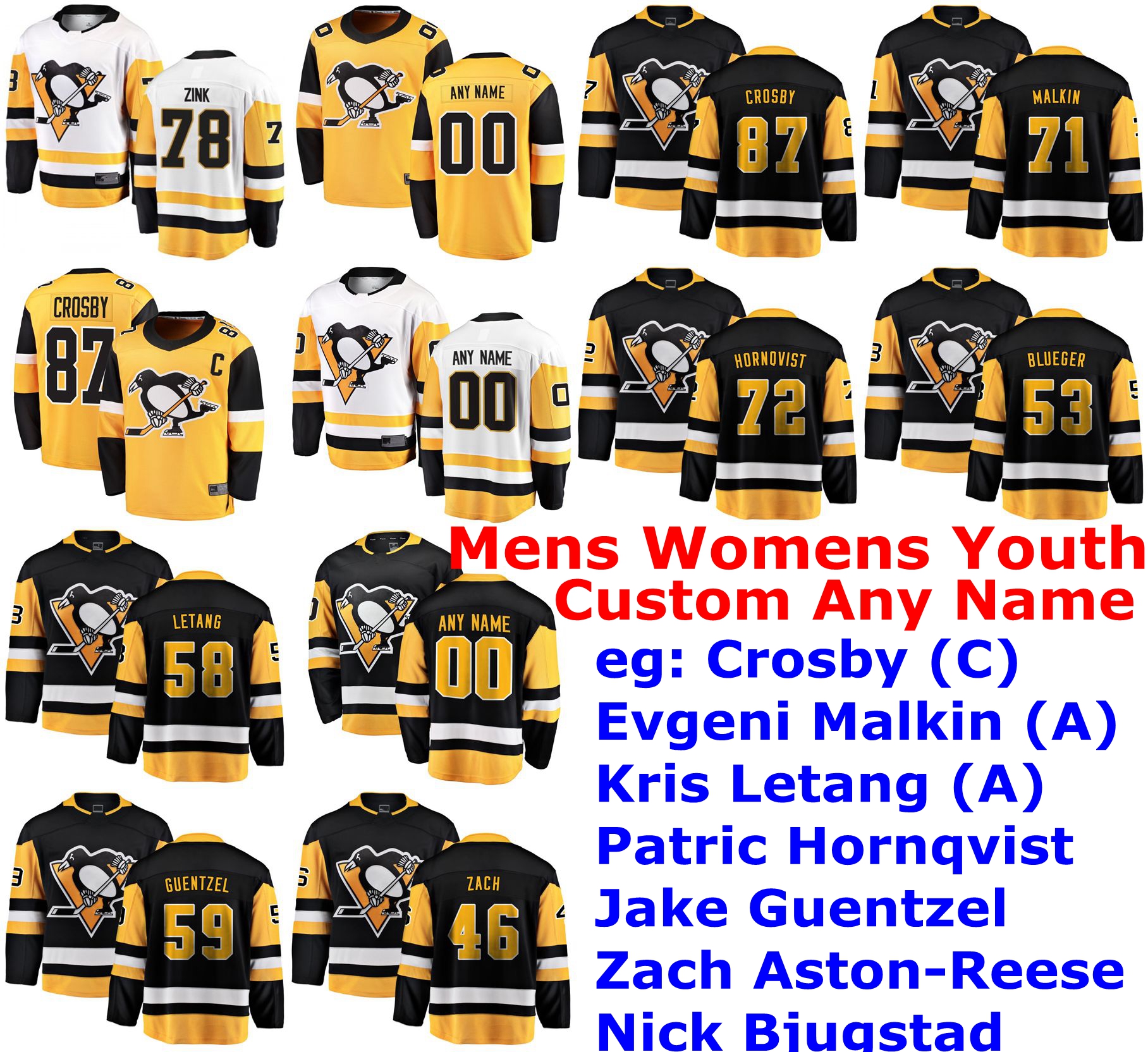 

Pittsburgh Penguins Jerseys Womens Dominik Kahun Jersey Aston-Reese Nick Bjugstad Blueger Alex Galchenyuk Hockey Jerseys Custom Stitched, Men's veterans day jersey