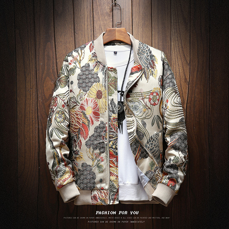 

2019 New Casual Baseball Spring Autumn Jacket Men Streetwear HIP HOP Chinese Design Embroidery Clothes LY191206, Mjk178 asian size
