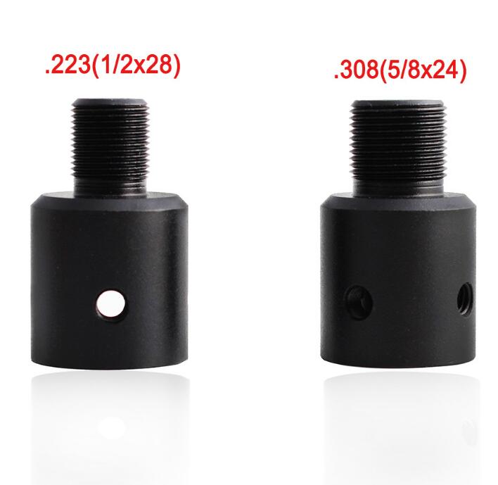 

Ruger 10/22 Aluminum Ruger 1022 10-22 1/2-28 5/8-24 Muzzle Brake Thread Adapter and Steel Thread Protector .223 .308 for hunting
