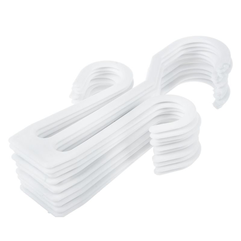 

New-Plastic Slippers Leather Shoes Drying Shelf Hanger 10 Pcs White