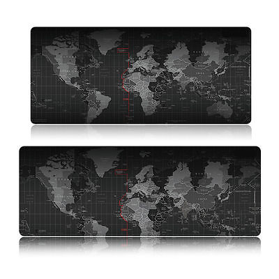 2 Size Anti-Slip World Map Speed Game Mouse Pad Mat Laptop Desk Mat-image-520303920