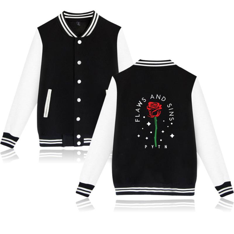 

Web celebrity payton moormeier PYTN Print Baseball jacekt bomber jacket men/women Casual harajuku streetwear Clothes 2020, Picture color