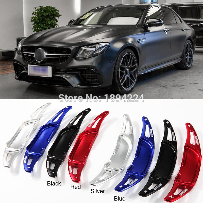 

2pcs Car Steering Wheel Shift Paddle Shifter Extension For BENZ AMG E63 E43 2016-2019