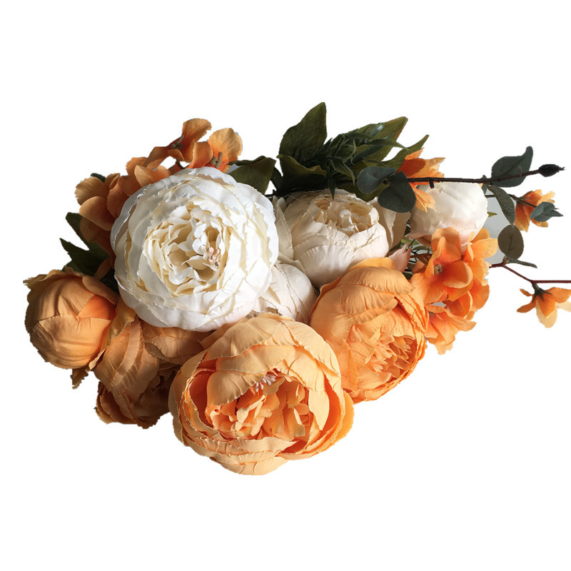 

Flower Diy Bonsai Perenial Rare Gardon-Plant Double Peony Home Decoration Dried Artificial Flowers rose Wedding Party Decoration, As photo 3