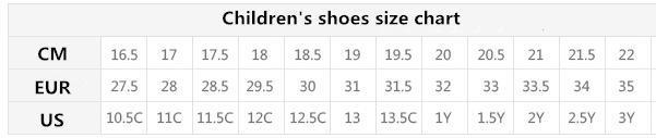 J12 Shoe Size Chart