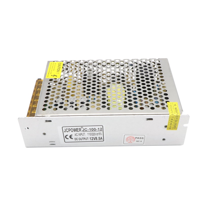

Edison2011 100W 12V 8.5A Single Output Switching Power Supply for CCTV Camera For LED Strip Light AC 110/220V To DC 12V LED Driver