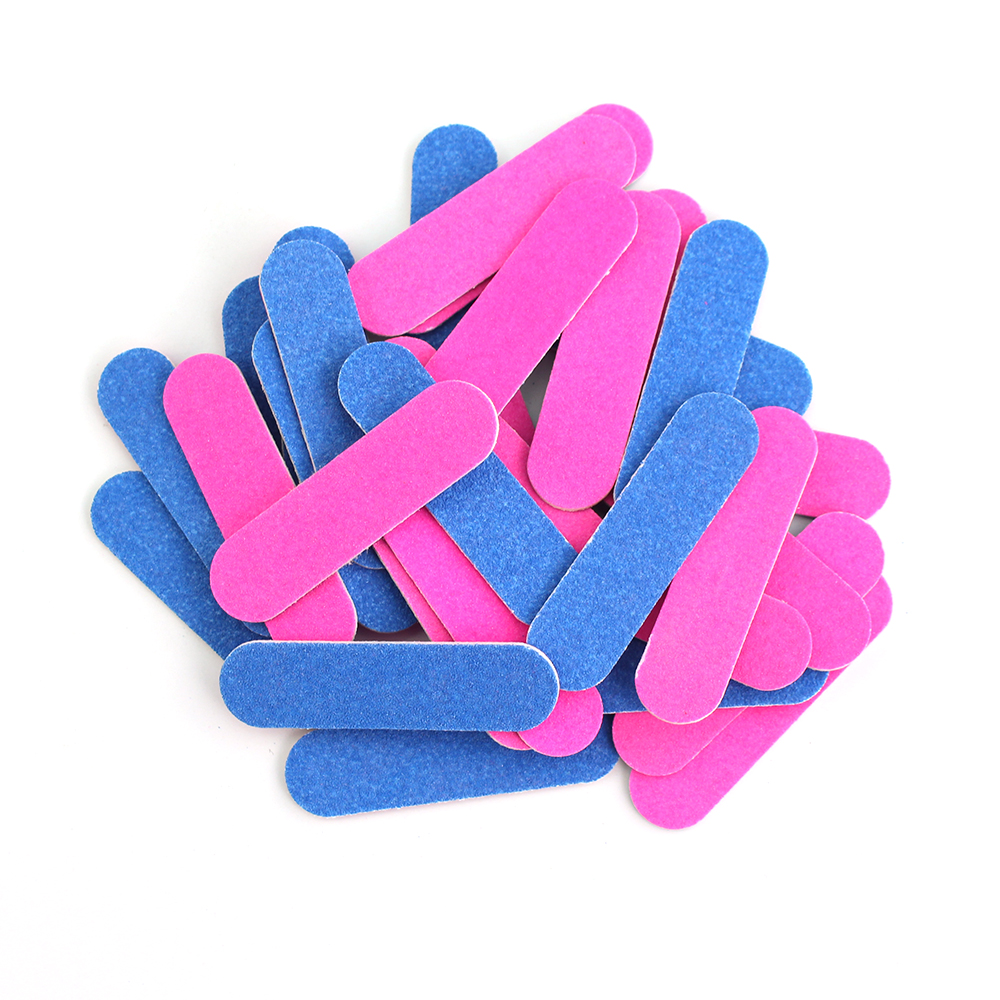 

Double Color Mini Nail Files Set 50/100Pcs Nail Buffers Art Sanding Gel Polish Manicure Remover Accessorie Disposable Tools