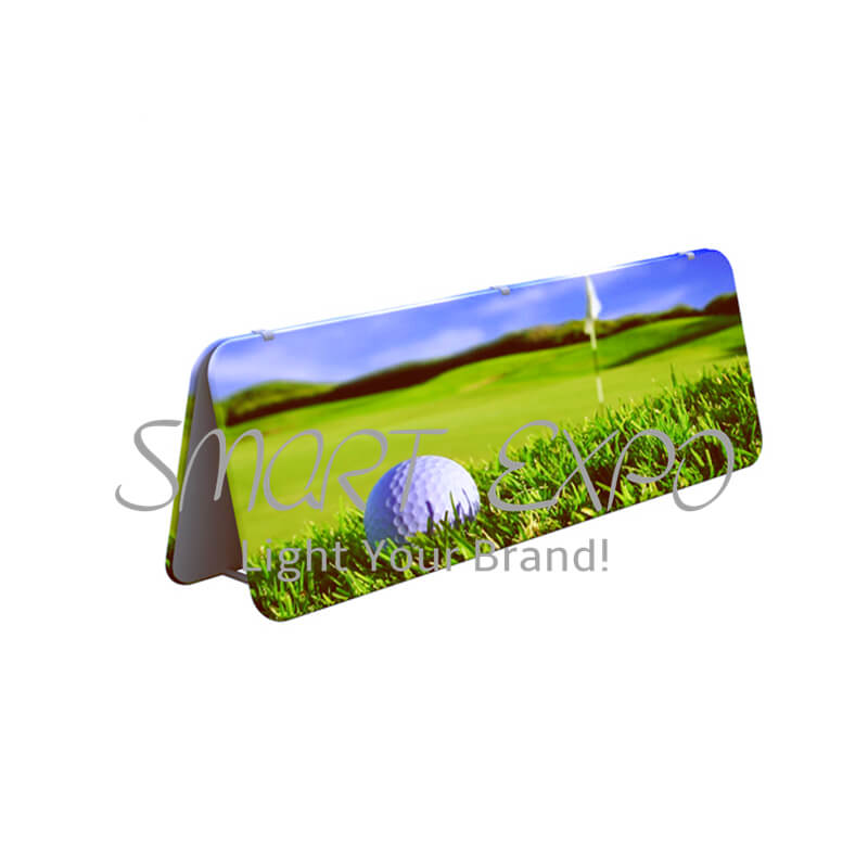 

Promotion Portable A Frame Board with Lightweight Aluminum Tubing Structure Vivid 2pcs Tension Fabric Printing Banners (300x100cm)