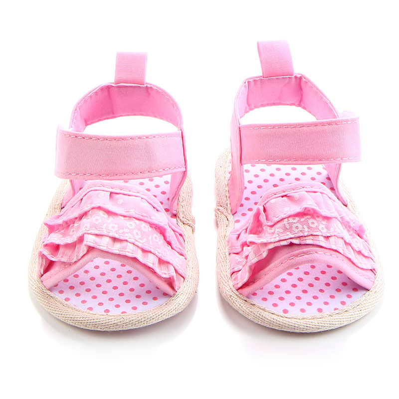 

New Summer Baby Shoes Soft Bottom Shoes Flower Baby Toddler Princess shoes, floral pattern -1 Years Old