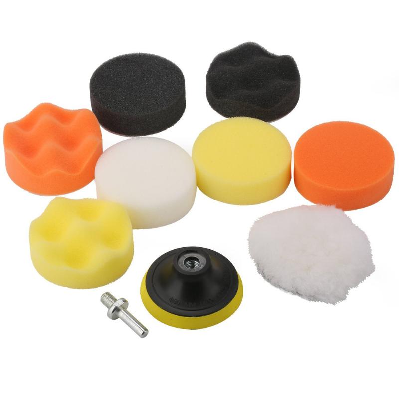 

Car-styling Polishing Tools Sponges Waves Plate Compound Car Polishing Tools Drill Adapter Polisher Buffer Kit New
