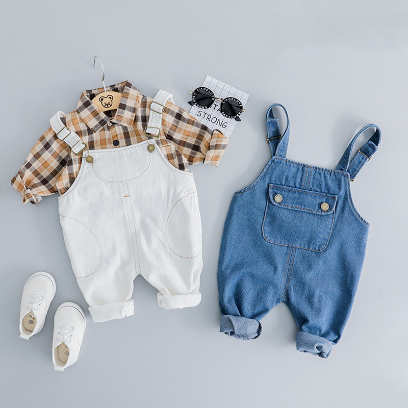 

Baby Boy Summer Clothes Fashion Plaid T Shirt With Pants 2pcs Clothing Sets Children Casual Garment Toddler Clothing Tracksuit, White