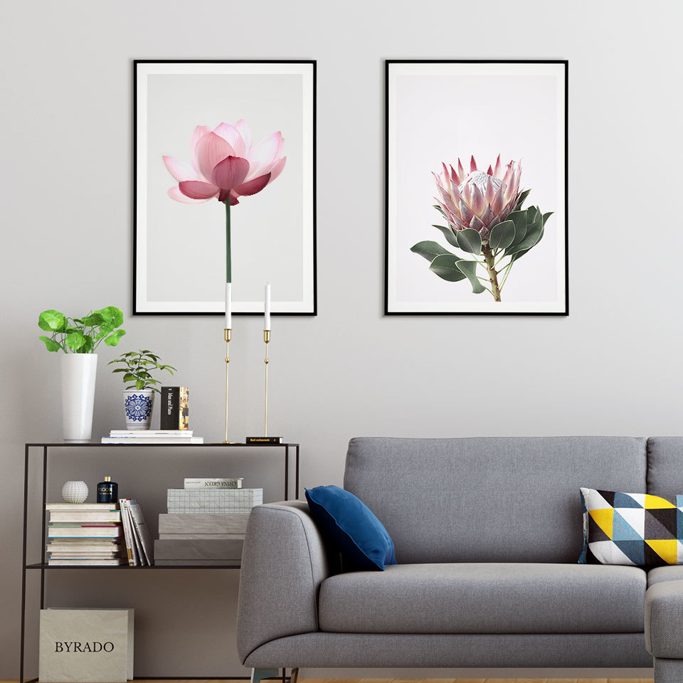 Discount Lotus Flower Wall Canvas Painting Lotus Flower Wall Canvas Painting 2020 On Sale At Dhgate Com