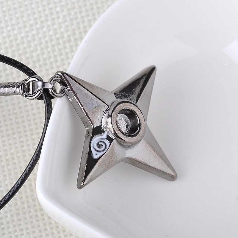 Wholesale Japan Anime Naruto Pendant Necklace Punk Vintage Shuriken