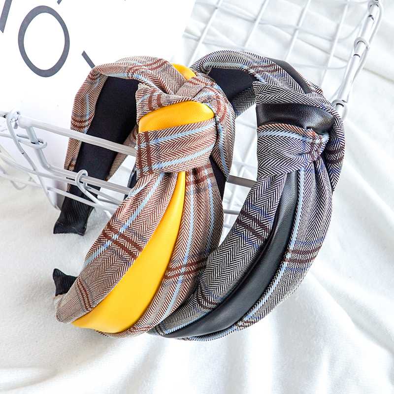 

ChenYan Woman New headband girls stripe headbands Knot cross hairband FG1951