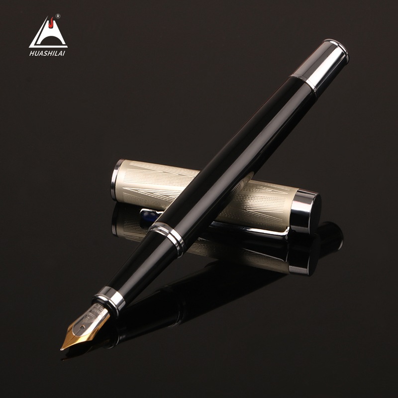 

Metallic fountain pen signature pen business advertisement gift beaded fountain, Red