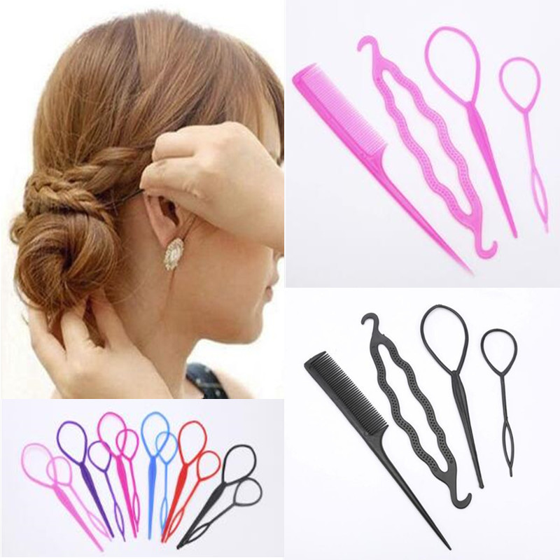Fashion Women Girls Fast Easy Bun Princess Hairstyle Popular