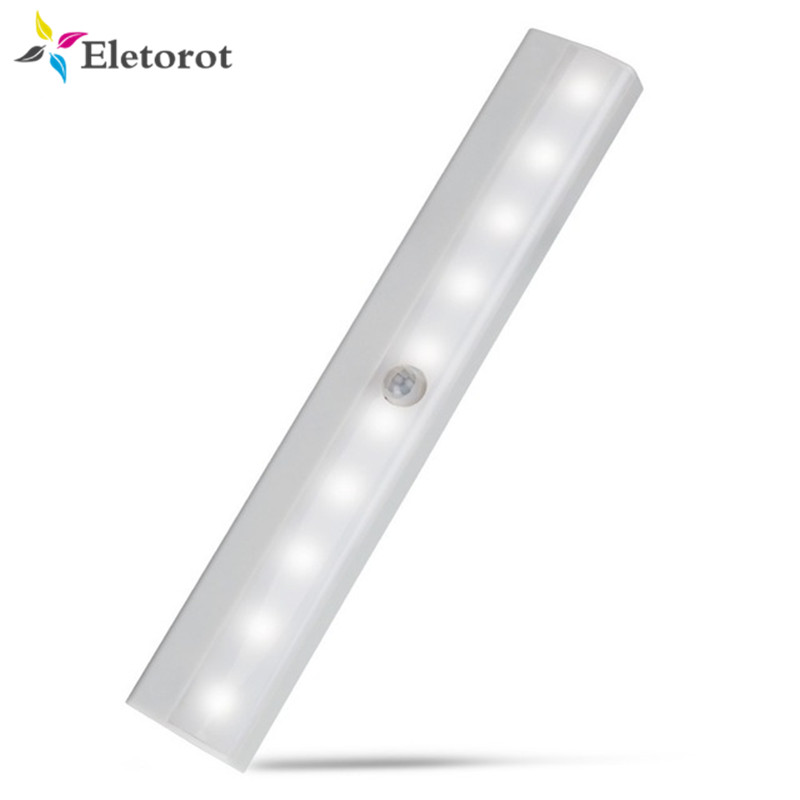 

Motion Sensor Night Light Potable 10 LED Closet Lights Battery Powered Wireless Cabinet IR Infrared Motion Detector Wall Lamp