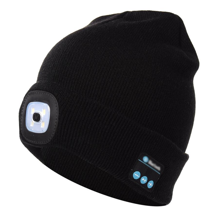 bluetooth beanie hat with light