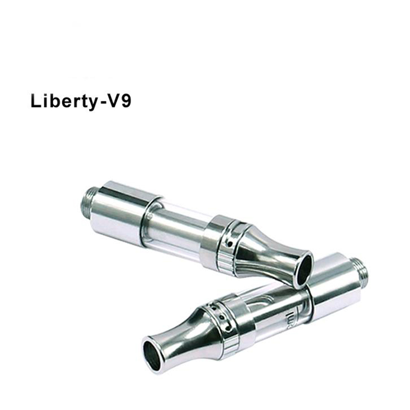 

Itsuwa Amigo Liberty V9 atomizers Glass Tank Thick Oil Vaporizer Cartridge Packaging 0.5ml 1ml Empty 510 Ceramic Coil Vape Carts Atomize