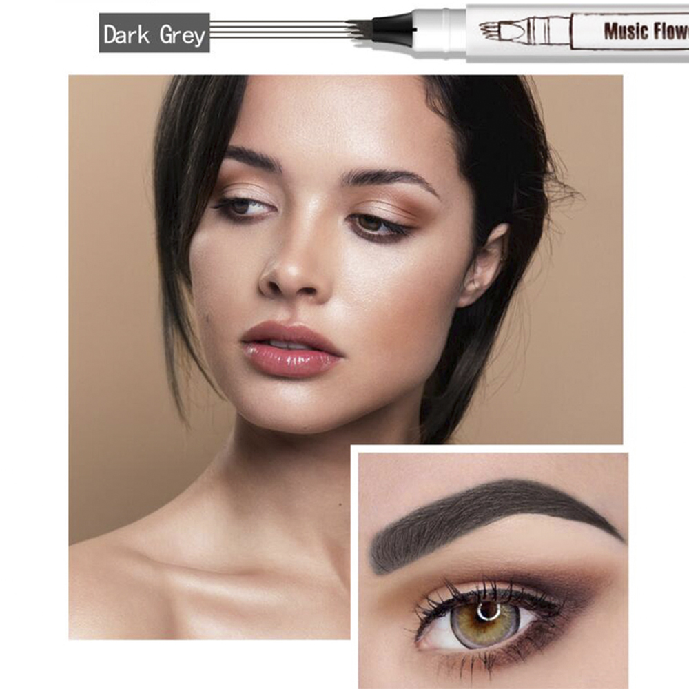 Compre Musica Flor Ceja Tatuaje Pluma Microblading Cejas Tatuajes Lápiz  Tinta Lápices Con Un Aplicador De Punta De Micro Tenedor Crea Un Aspecto  Natural A 1,59 € Del Harrisonjiang | Es.Dhgate.Com