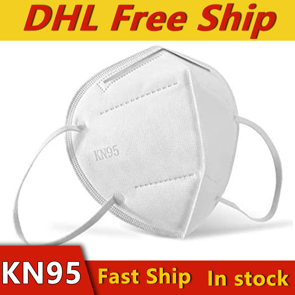 

KN95 Face Masks Disposable Mask Non-woven Women Men Fabric Dustproof Windproof Respirator Anti-Fog Dust-proof Outdoor Masks DHL Free