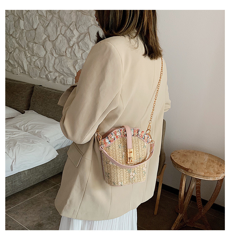 straw shell bolsa