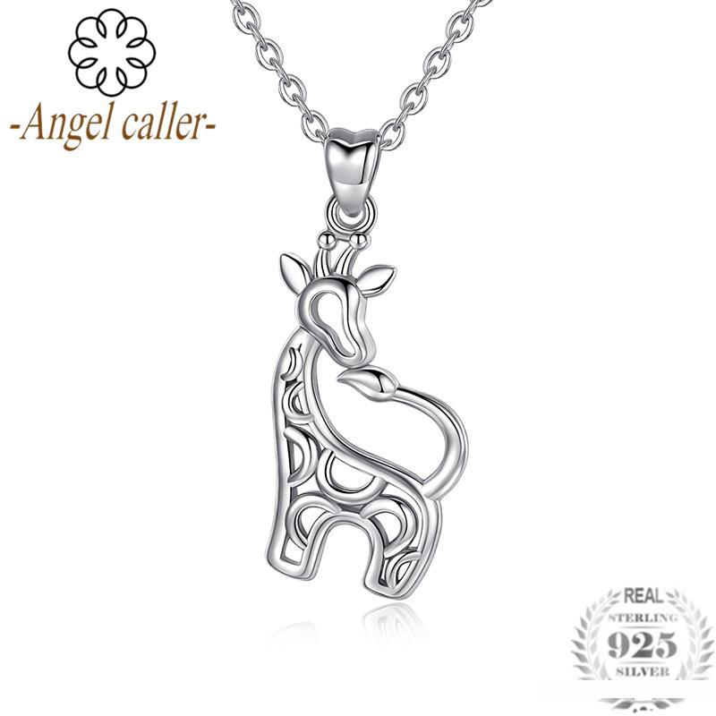 schmuck frauen tier giraffe bronze kette lange halskette anhänger leder