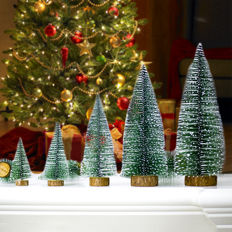 

Mini Christmas Tree Christmas Tree Decoration For Home Mini Pine ornaments 2019 Navidad 2020 New Year