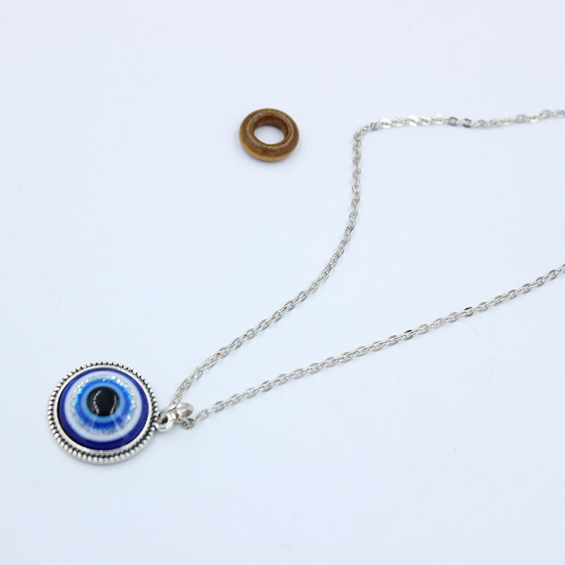 

Turkish Symbol Evil Blue Eyes Pendant Necklace Resin Bead Pendant Necklace Women Men Nazar Turkey Arabic Islamic Lucky Charm Gift S205