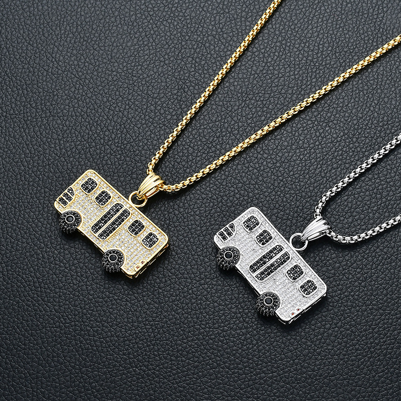 

Originality Hip-hop Necklace Bus Bus Hiphop Street Trend Pendant Jewelry