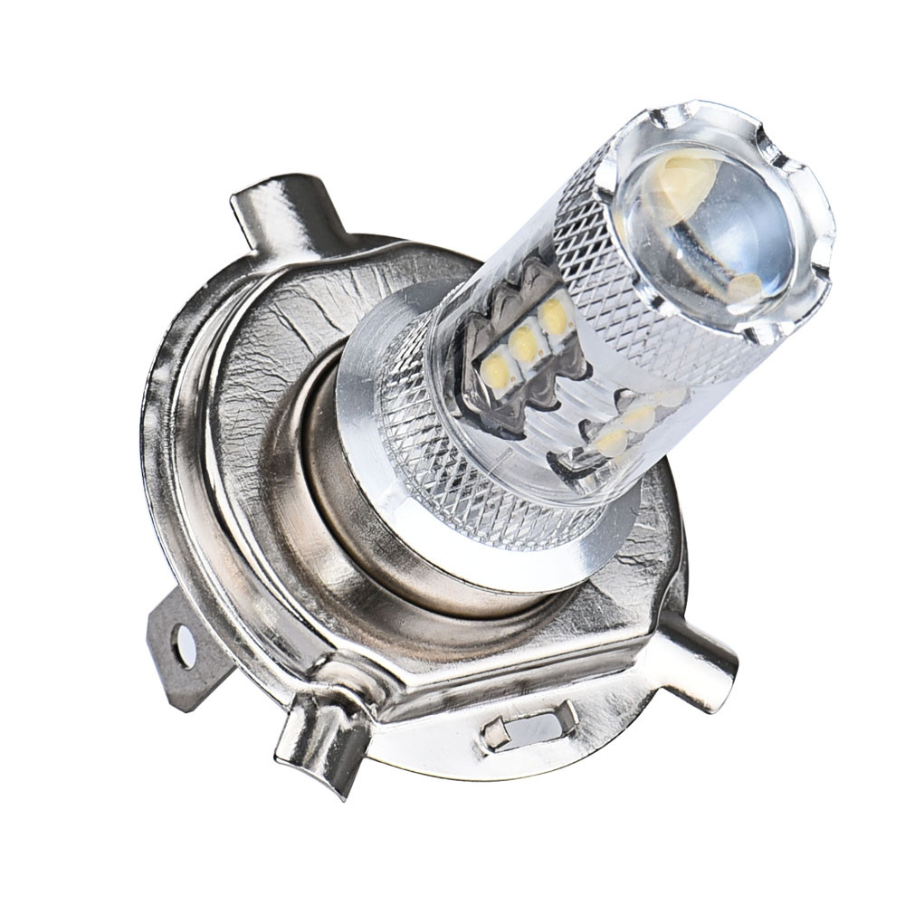 

Car Led Lamp 2 X 80W White H4 9003 HB2 LED Fog Light Bulb 1500LM High Low Beam Headlight MAY04