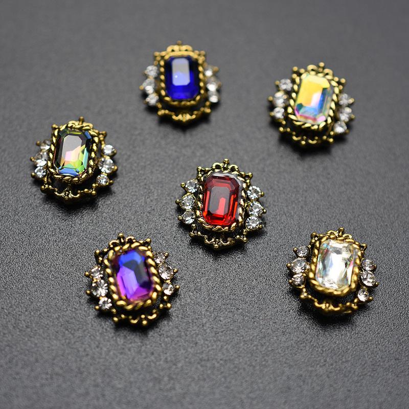 

100pcs Nail Accessories Gem Strass Nail Rhinestone Alloy Art Decorations Glitter DIY 3D Jewelry Stone Supply 2020