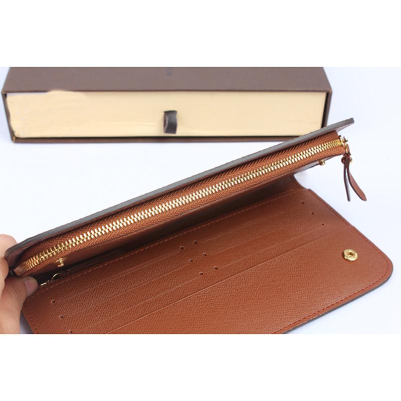 Designer-2018 Nouveaux Portefeuilles de Designer de Marque en Cuir Véritable pour Femmes Sacs à Main Pochettes Longue Fermeture à Glissière avec