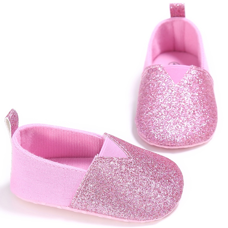 

Sequin Baby Girl Shoes Princess First Walker Big Bow Toddler Baby Girls Infant Soft bottom Girls Footwears, Ytm1232j (2)