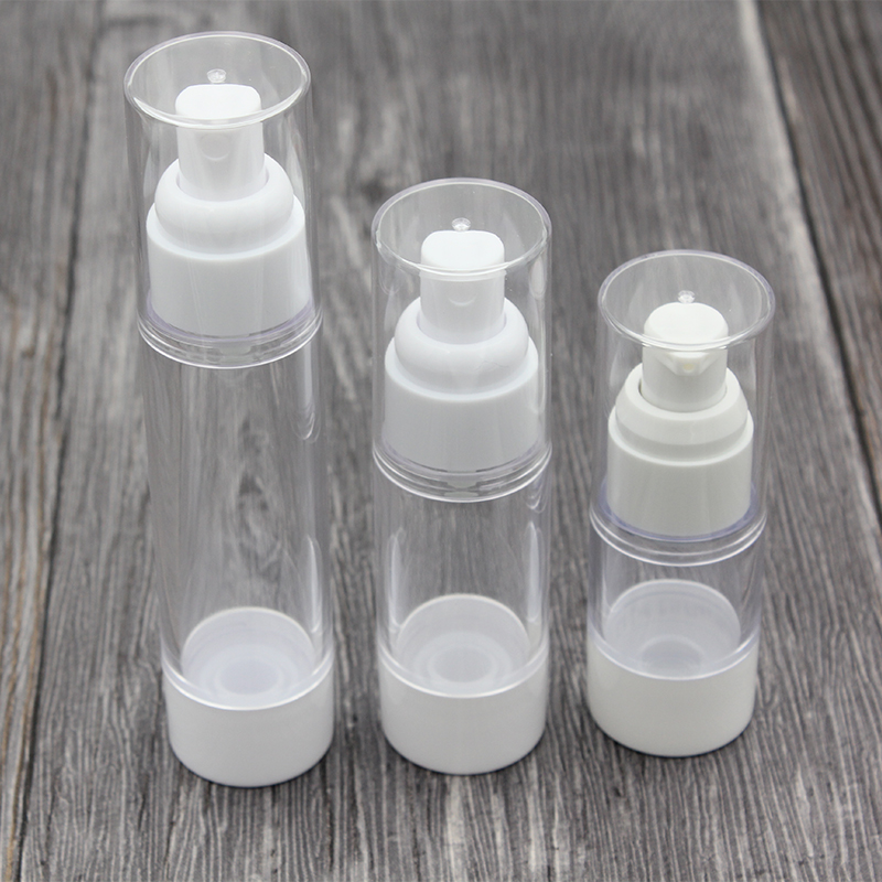

15ml 30ml 50ml Empty Airless Bottle Lotion Cream Pump Plastic Container Vaccum Spray Cosmetic Bottles Dispenser For Travel