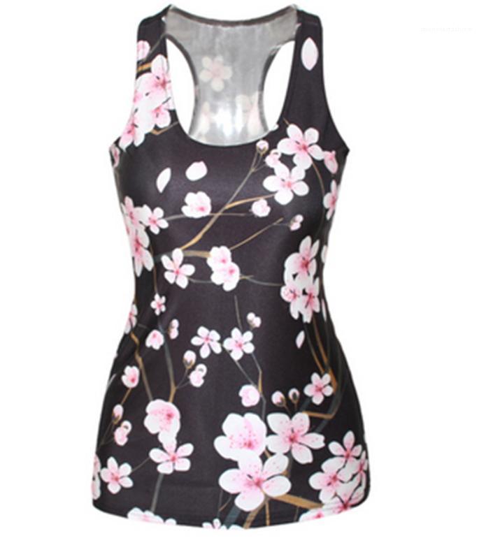 

Fashion Sexy Ladies H Vest 3D Digital Printed Slim Stretch Womens Tanks Top Summer
