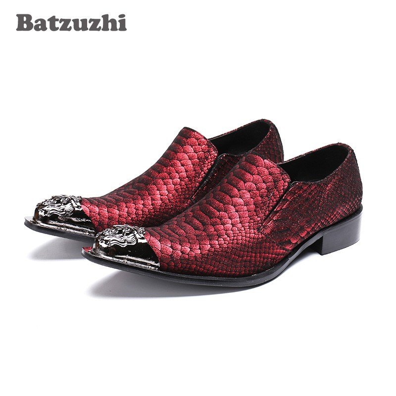 Mens Designer Leather Lined Snakeskin Smart Loafers with Buckle Casual Shoes UK 