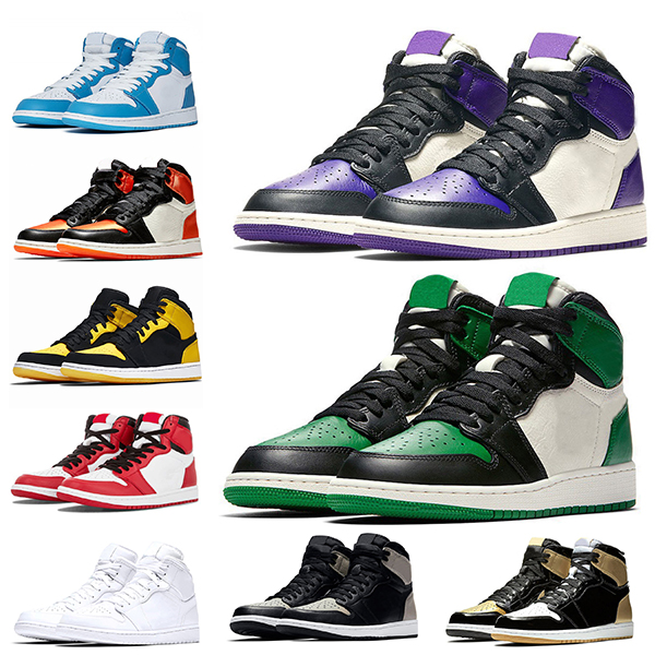 

Wholesale Jumpman 1 1s Women Mens Basketball Shoes Olive Canvas Chicago Top 3 Shadow UNC Bred Toe Game Royal Blue Mens Trainers Sneakers, A21 barons with black mark