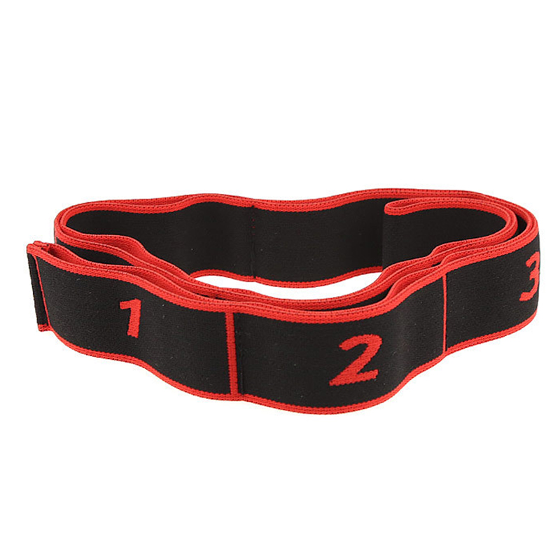 

8 Grid Digital Position Elastic Band Stretch Belts for Fitness Yoga Latin Dance AUG889, Red
