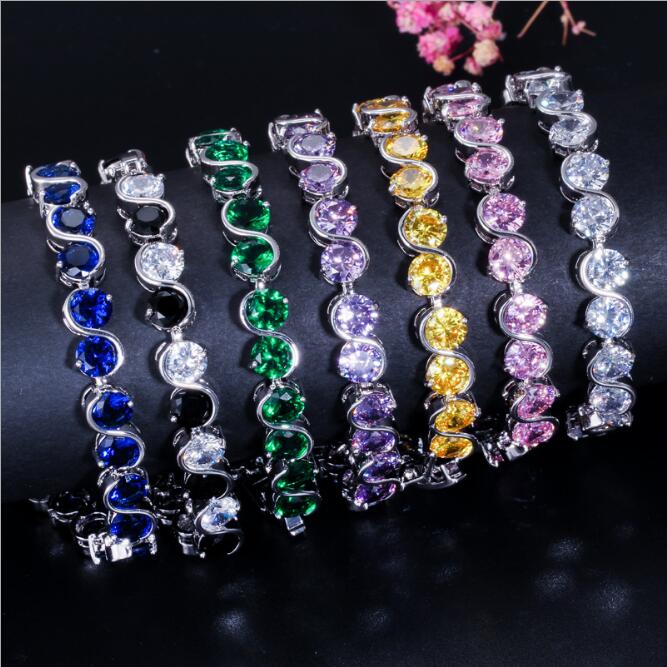 

New Designer brand Fashion Jewelry Luxury High Quality Crystal bracelet For women charm love bracelet Jewelry