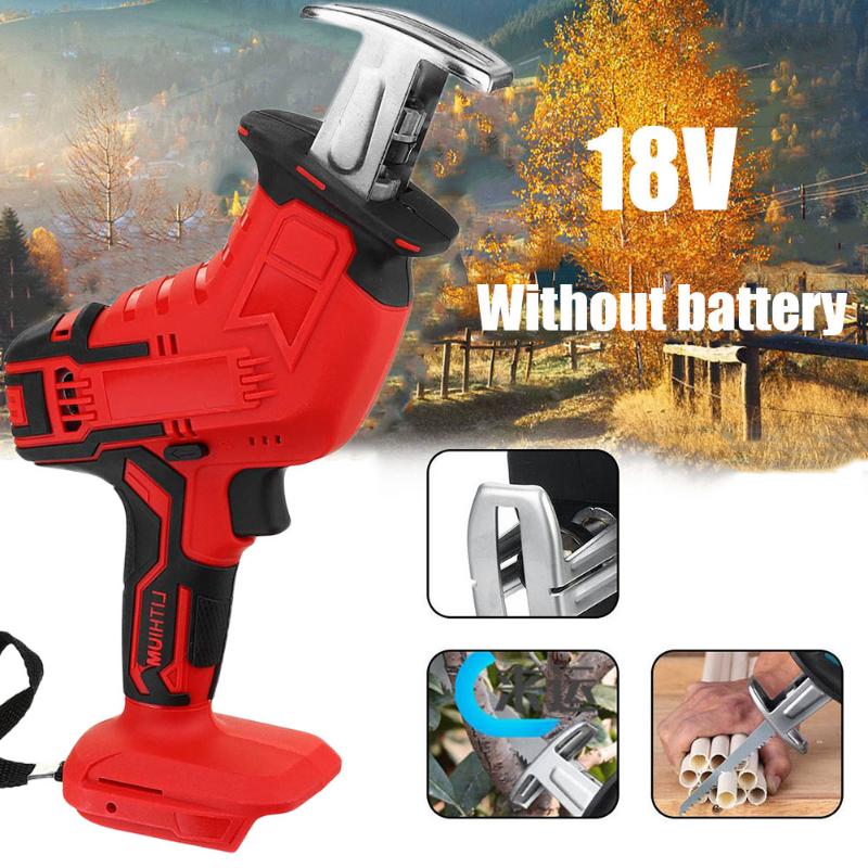 

1*Chainsaw 18V Wood Cutting Portable Wood Cutting Machine Without Battery Practical Durable New Chainsaw