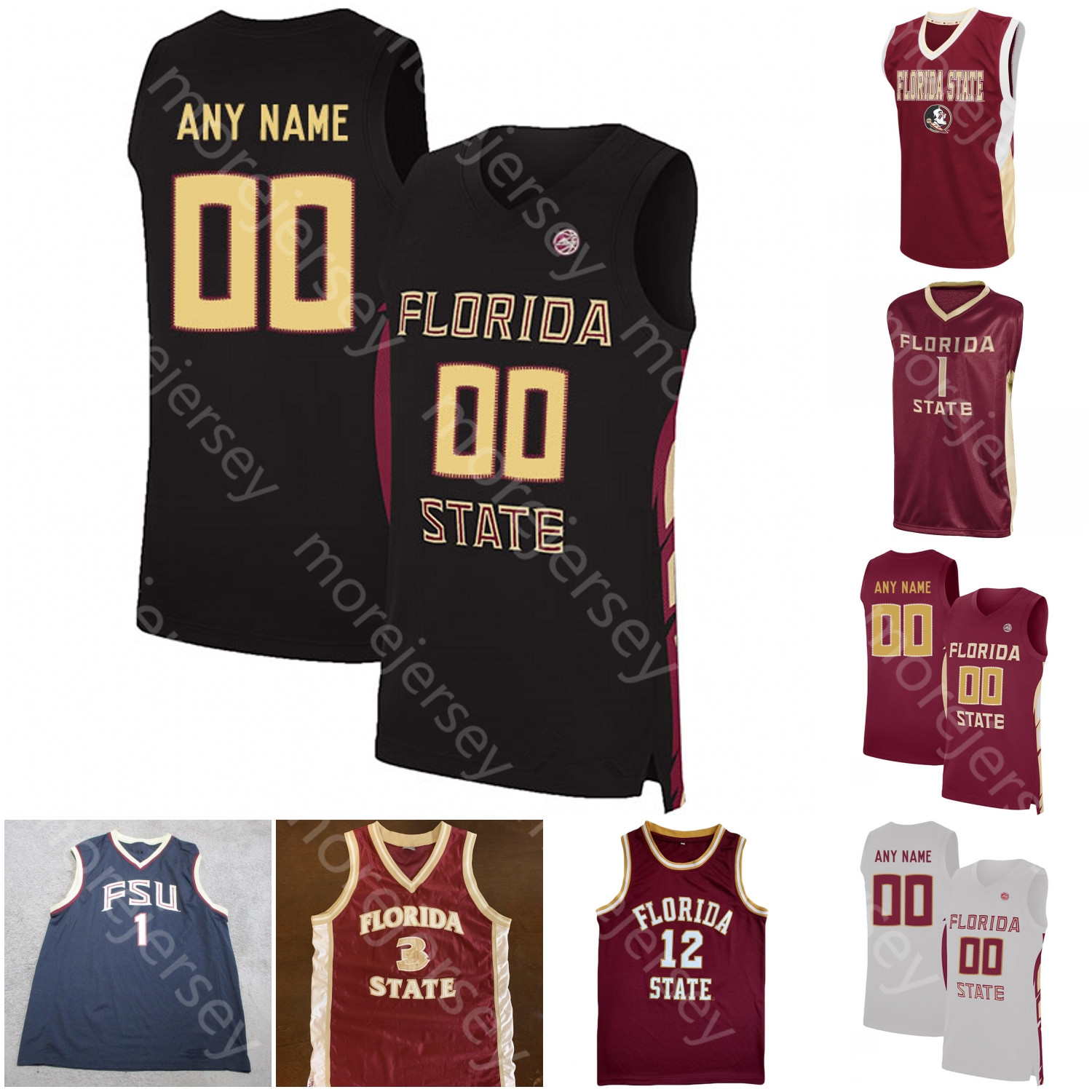 

Custom Florida State Seminoles FSU Basketball Jersey NCAA College Beasley Bacon Isaac Sam Cassell Dave Cowens Thornton, Red iii