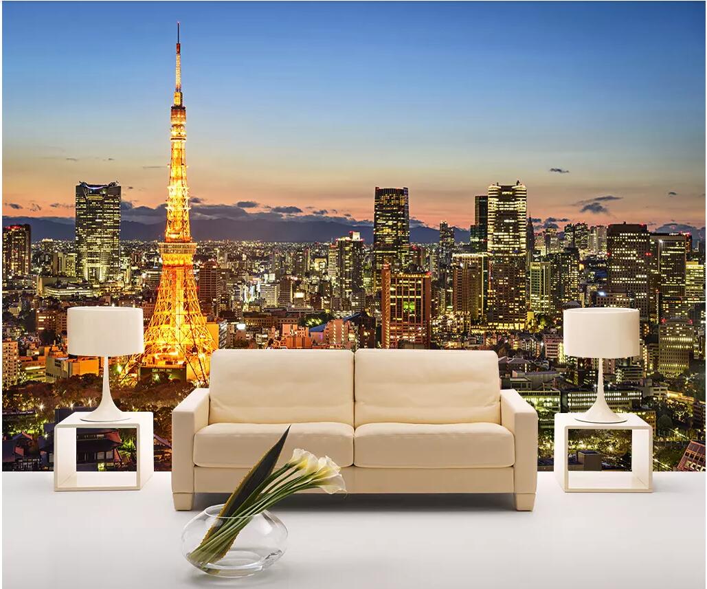 

WDBH 3d wallpaper custom photo Famous Paris Tower scenery living room tv background home decor 3d wall murals wallpaper for walls 3 d, Non-woven