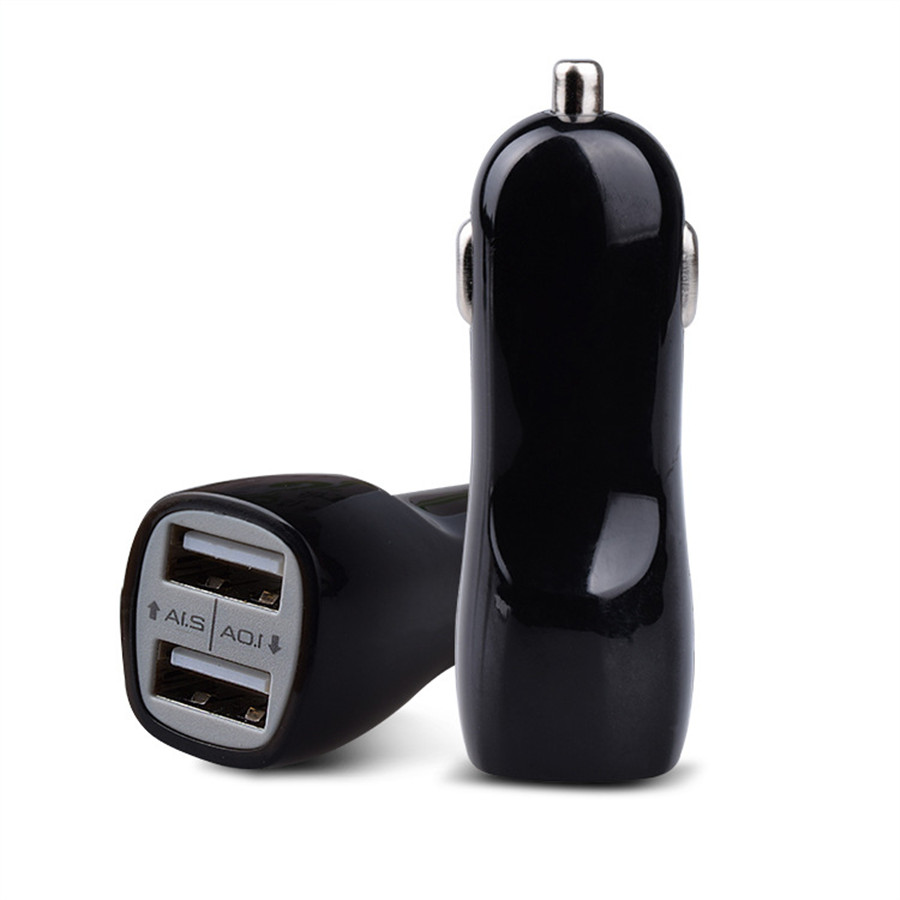 

Dual USB Ports Car Charger 5V 2.1A/1A IN-Car Chargers for iPhone X 8 7 plus 6s Samsung Galaxy S7 S8