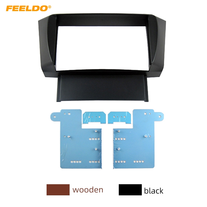 

FEELDO Car 2DIN Audio Stereo Fascia Frame Adapter For LEXUS LS-430 TOYOTA Celsior Dash Panel Installation Mount Trim Kit #4918