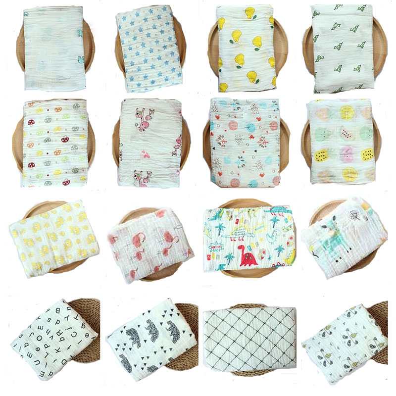 

Infant muslin blanket flamingo animal INS baby swaddle wrap blanket towelling baby spring summer Swaddling  105 styles C29, As photo