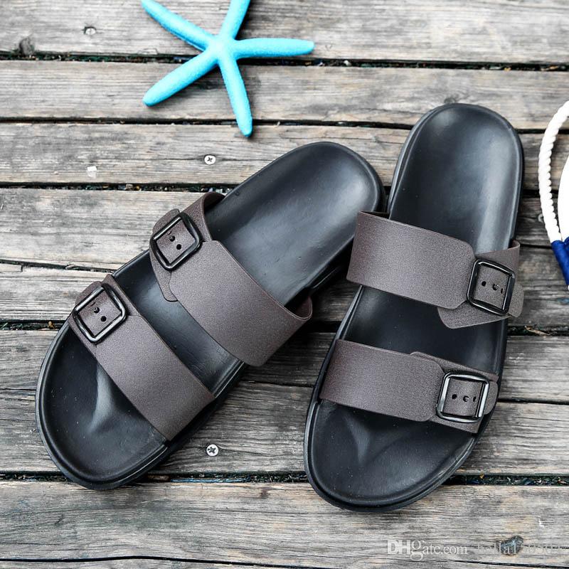 

newest designer sandals Brand Visvi Slippers Fashion Shoes Man Casual Shoes Slippers Beach Sandals Outdoor Slippers EVA light Sandals, Brown