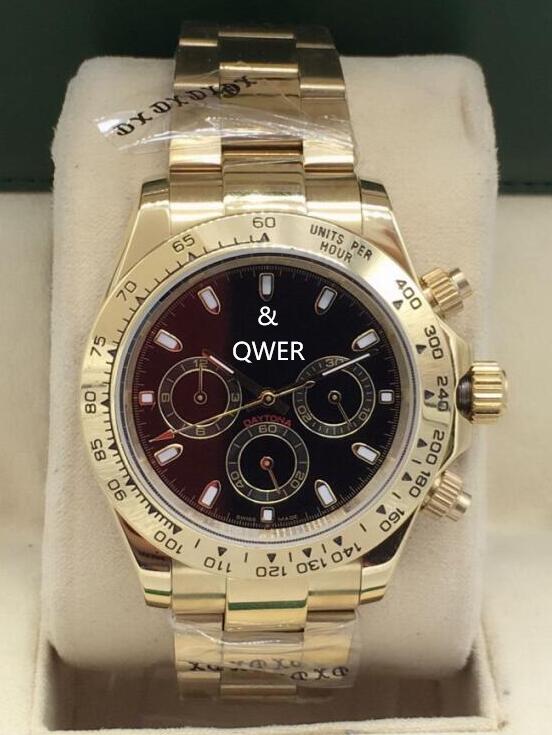 

14 Style Hot Sale Mens Watch Dayton Stainless Steel All Dial Work Ceramic Bezel 40mm Mens Automatic Movement Sweep Wristwatch Clock