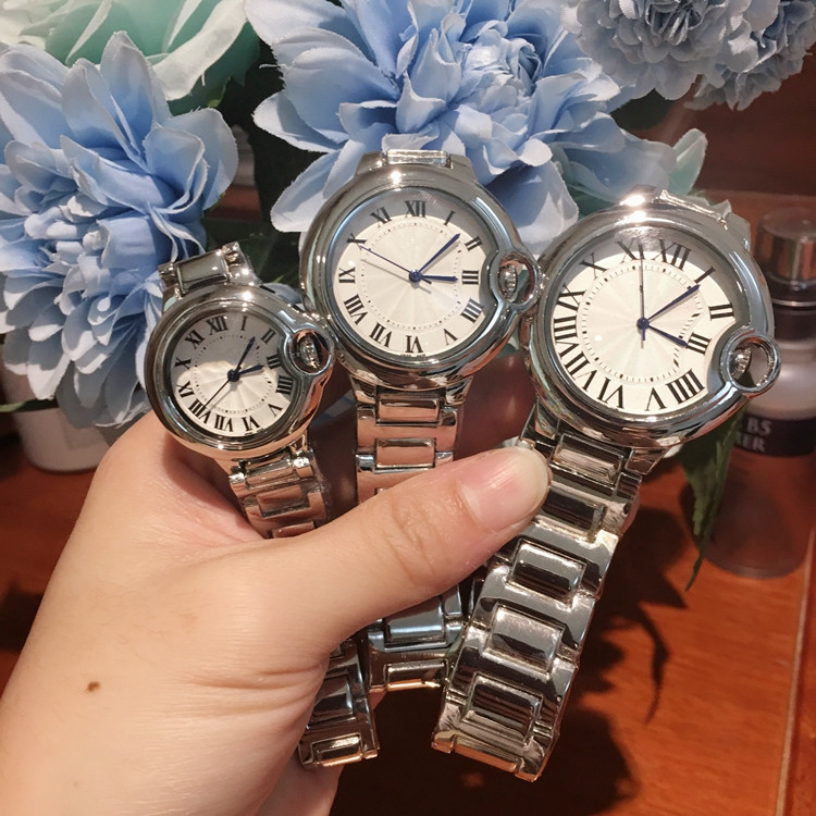 

2021 Fashion Man/Lady Quartz Watch Elegant Women Dress Relogio Famous Luxury Rosegold Stainless Steel Silver Wristwatches Brand new clock, 30mm